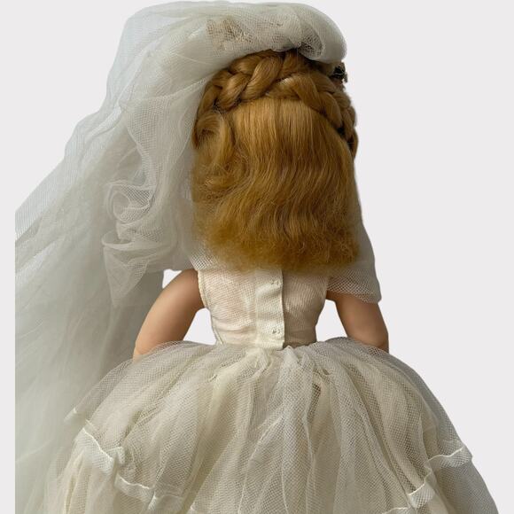 Madame Alexander Elise Bride 1958 16" Hard Plastic Head Torso Legs Vinyl Arms - Picture 8 of 14